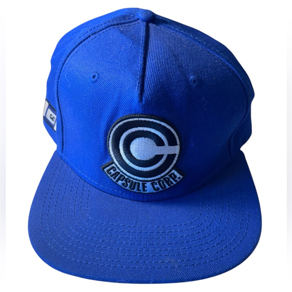 Retro Dragonball Z Blue Capsule Corp SnapBack Baseball Hat MINTY Anime